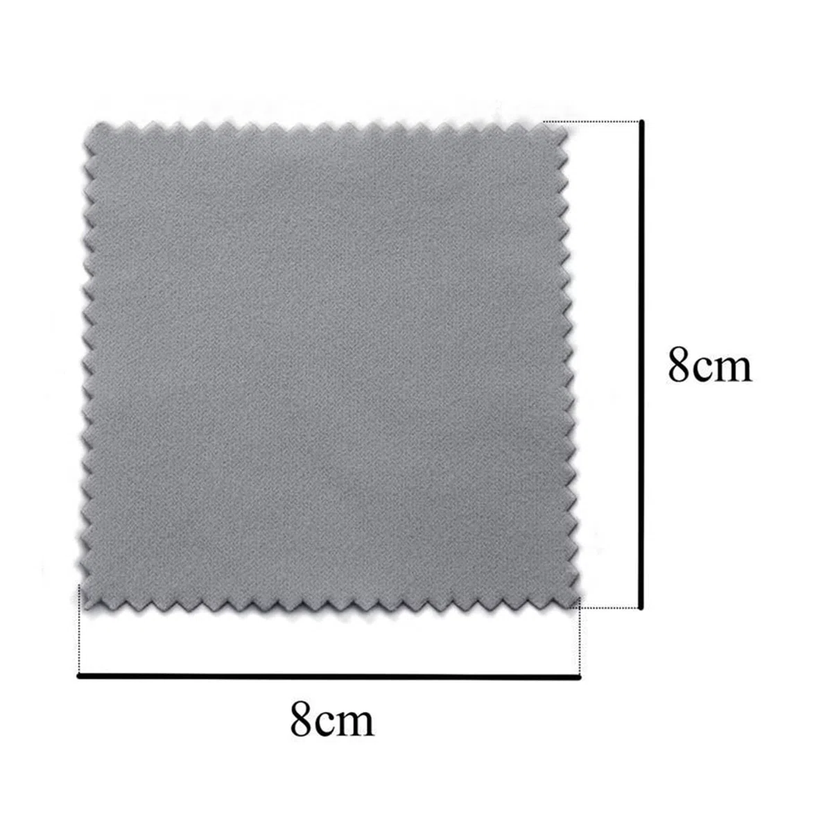 ewelry Cleaning Cloth, Paquete de 50 paños de limpieza de microfibra for pulir plata, multicolor, 8 x 8 cm