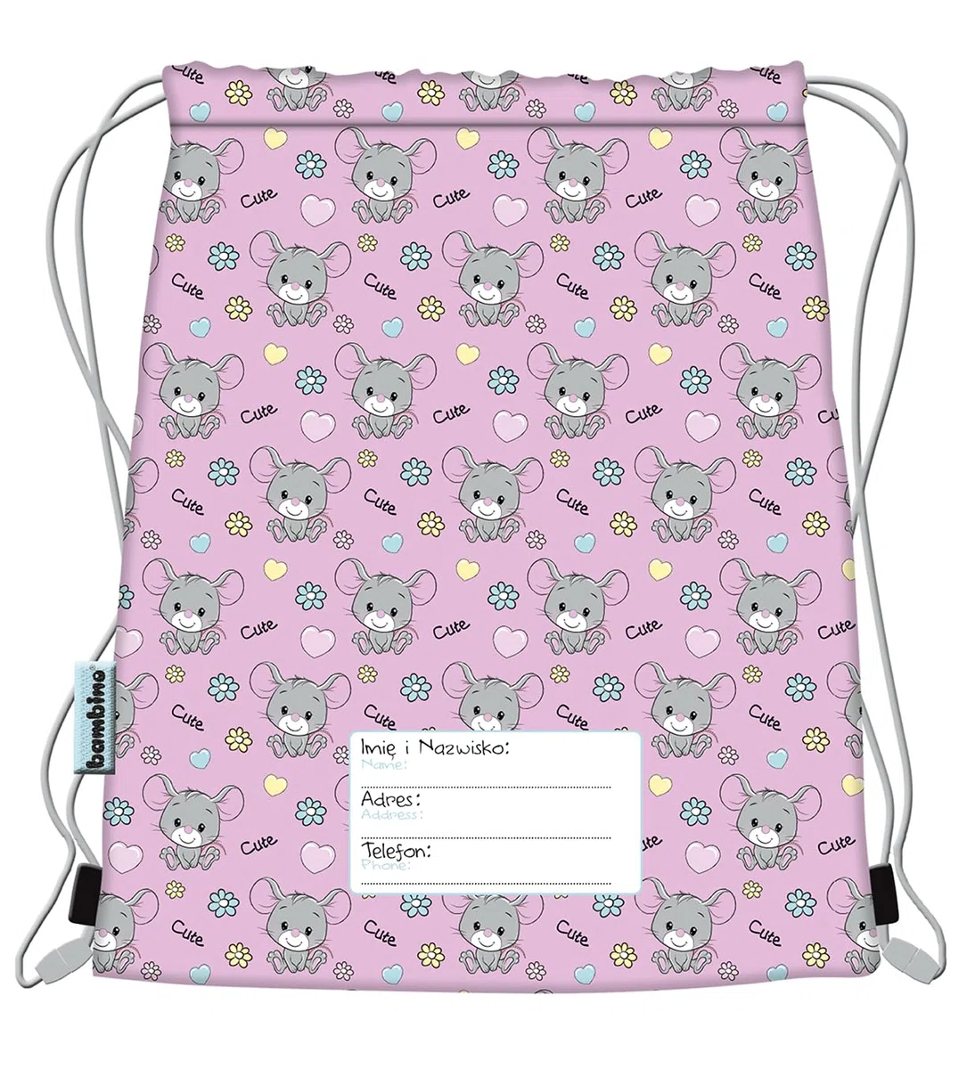 Goldkids - Mochila Escolar para niños y niñas - Mochila Escolar para niños con Estuche - Bolsa para Zapatos y Cuaderno de tareas - Motivo de ratón - 1-3 Clase