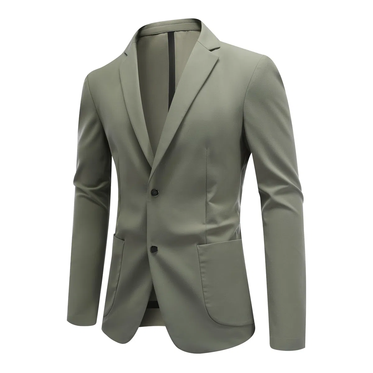 YFFUSHI Blazers de Hombre Chaqueta Stretch Ligera Transpirable 2 Botones de Presión Americana Elegante Casual para Boda Oficina