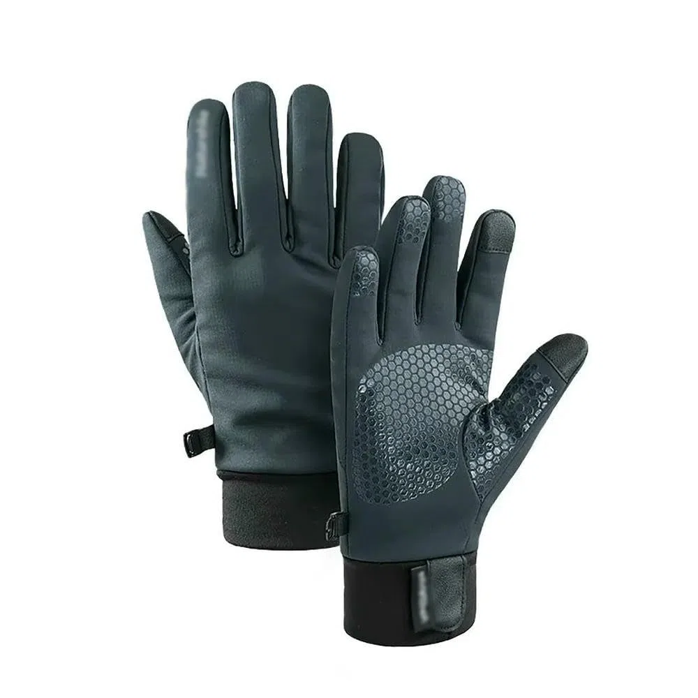 JJDFW - Guantes de forro polar para pantalla táctil de invierno, antideslizantes, resistentes al viento, guantes de ciclismo, camping, senderismo, correr
