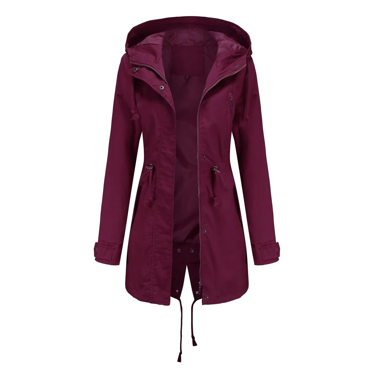Generisch Chaqueta para silla de ruedas Active Outdoor Trench Windbreaker Abrigo con ligero, talla grande, chaqueta impermeable para mujer