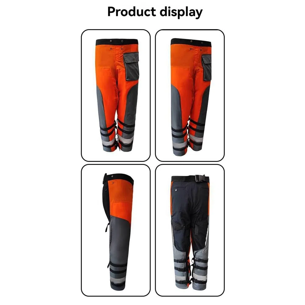 Pantalones de Protección para Motosierra, para Tareas de Corte y Uso Versátil. Cinturón Ajustable. Pantalones de Motosierra L.
