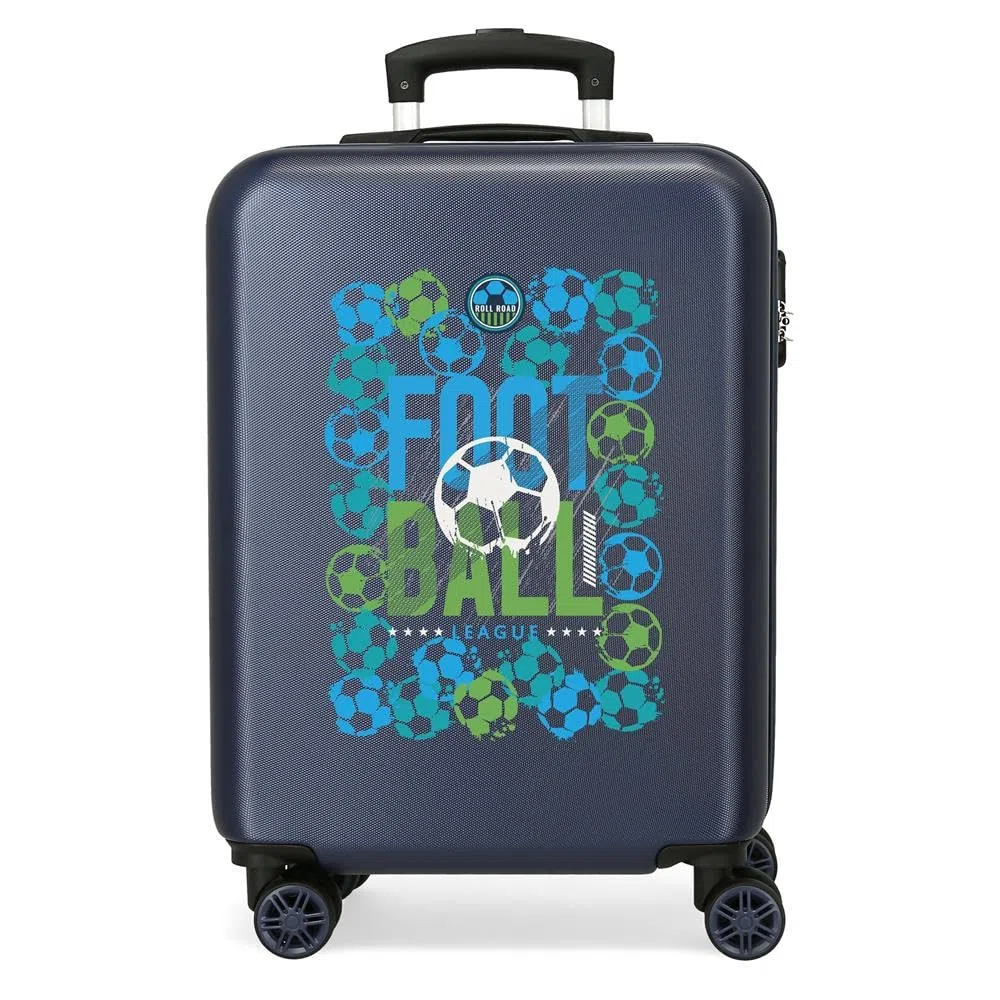 Roll Road Gol Maleta Infantil Rígida Cierre de combinación lateral 4 Ruedas Equipaje de Mano está fabricada en ABS, un material rígido y ligero.