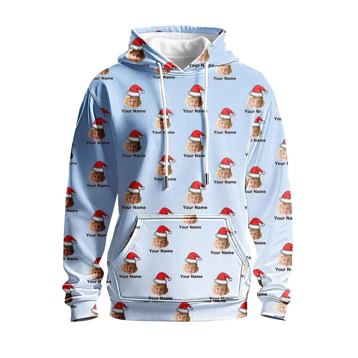 Sudadera Original Hombre Negra con Capucha Personalizada, Diseño Divertido De Navidad Chaquetones Invierno (Sky Blue, XXL) Sin Mangas Ropa Gym Tallas Grandes Sudaderas Mujer Gimnasio