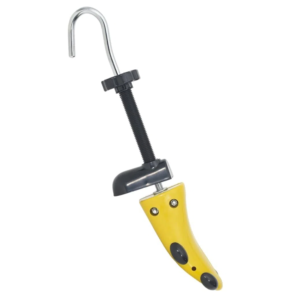Horma de zapatos con calzador amarillo de plástico UE 34-37, expansor de zapatos para mujer, tensor de botas para estirar, moldear y cuidar zapatos deportivos y zapatos de ocio