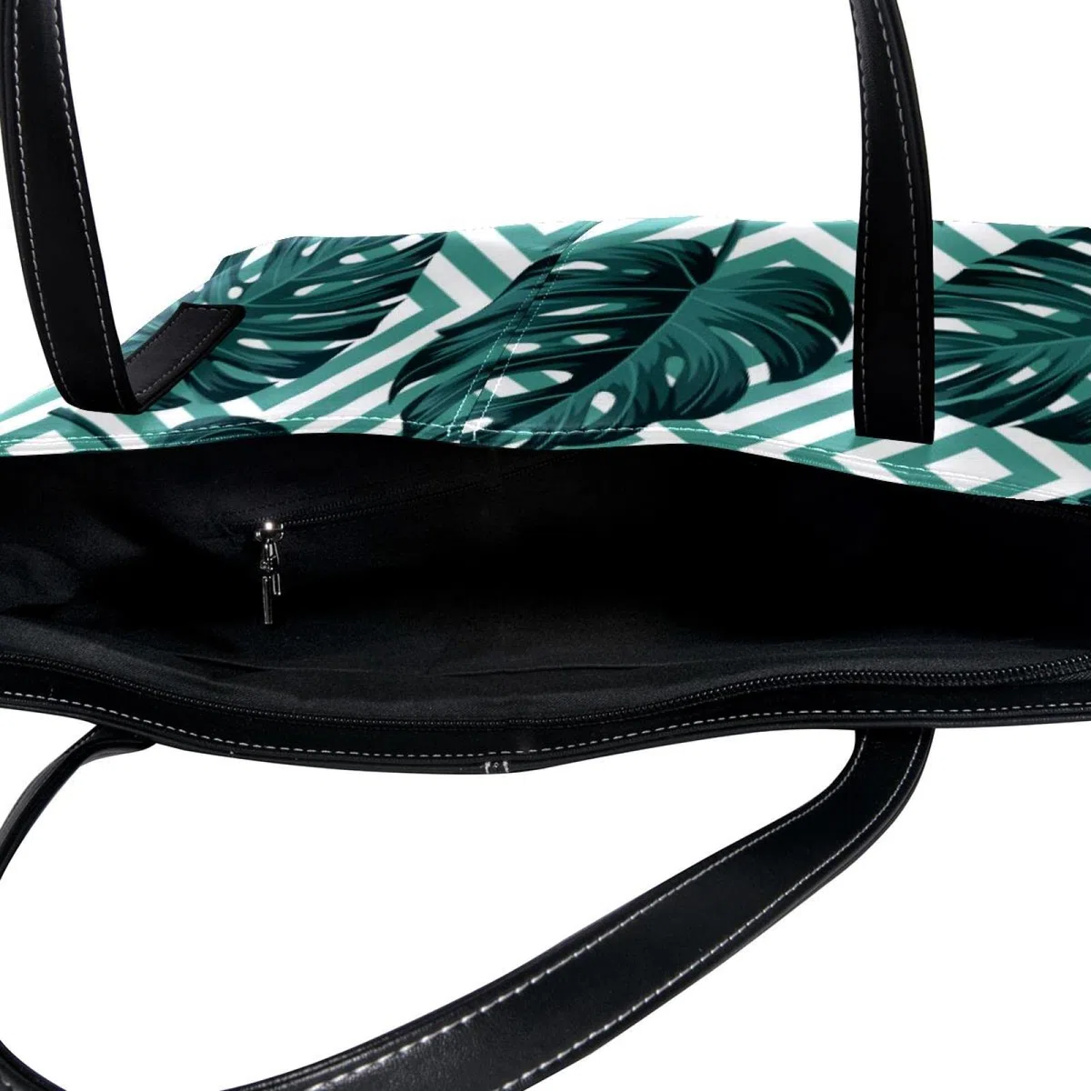 Bolso de hombro ligero casual para la escuela, bolso de mano para profesores, bolso de mano con patrón de hojas tropicales, diseño geométrico, Varios colores