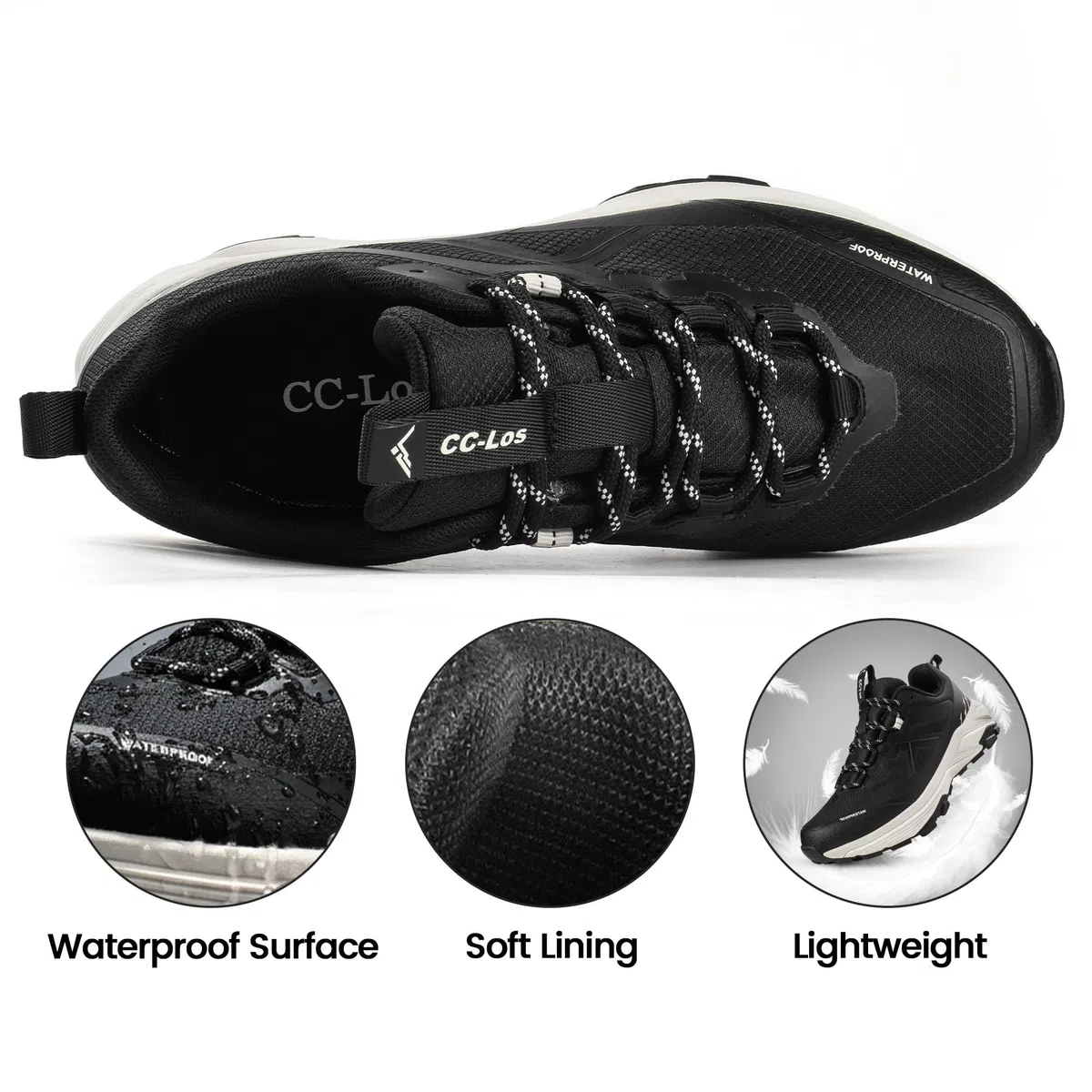 CC-Los Zapatos de caminar para hombre, de ancho medio a ancho, ultra ligeros, para estar de pie todo el día, talla 7.5-12