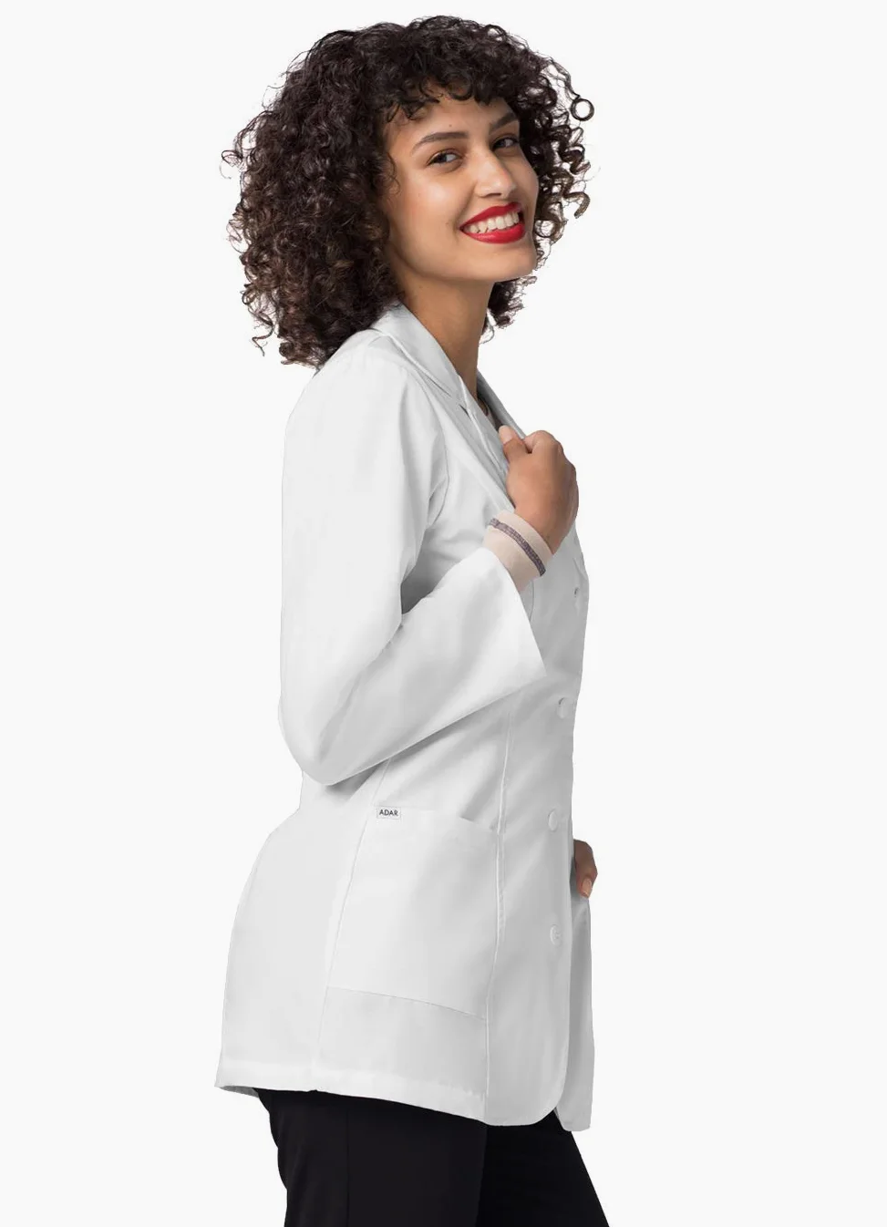 Adar Bata de laboratorio para mujer - Bata de laboratorio de consulta de 76 cm
