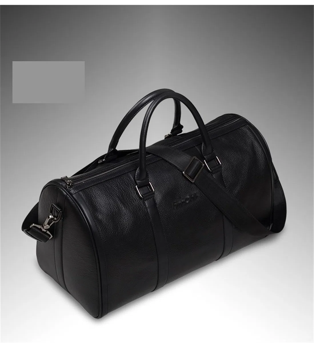 Bolsa De Viaje Bolso de Viaje de Cuero for Hombre, Bolso de Viaje y Equipaje, Bolso de Mano de Cuero for Hombre, Bolso de Fin de Semana, Bolso de Mano Grande para Viajar(Black)