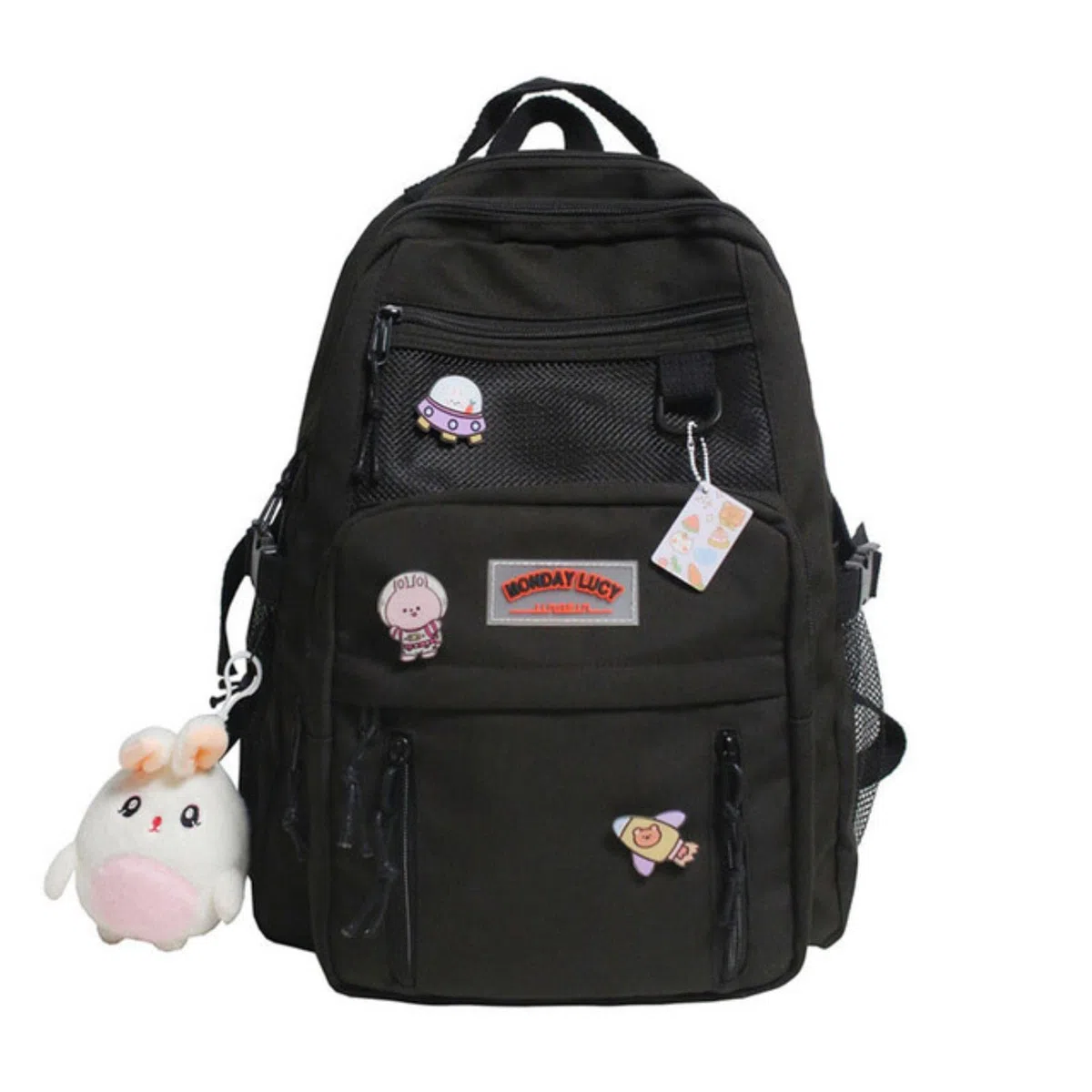mochila escolar,mochila casual, Mochila escolar de nailon for mujer, estilo universitario, mochila escolar pura for adolescentes, bonita mochila de viaje informal