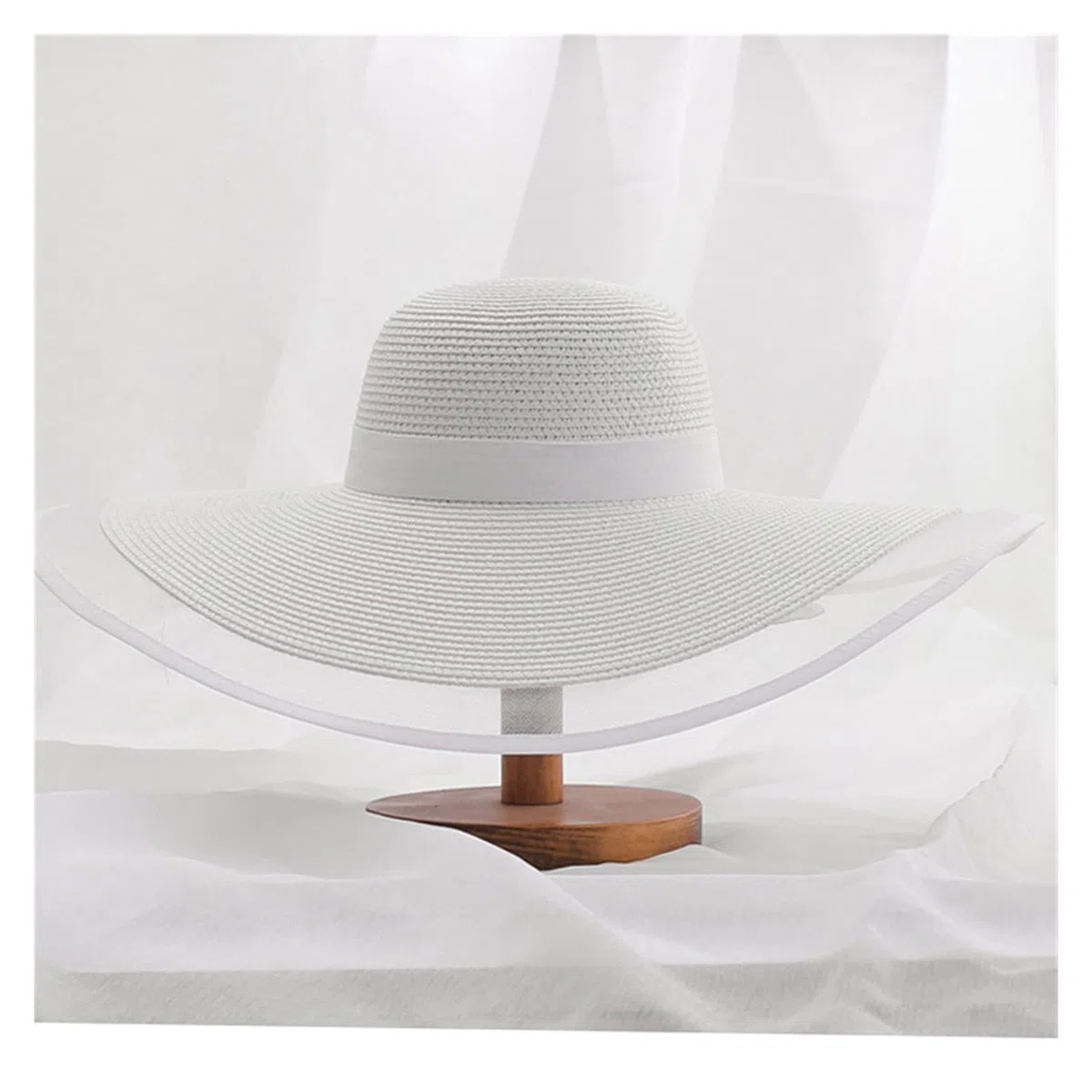TOMYEUS Pamelas para Mujer Summer Sun Sol Berr Brim UV Protección Floppy Beach Sombrero Damas Sombrero de Paja Lace Big Brim Gat Sombrero Playa (Color : Black)