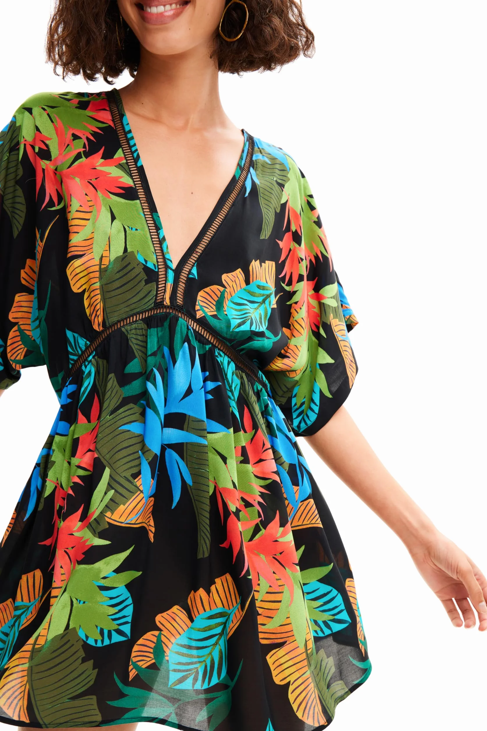 Desigual Swim_Top Tropical Party Bikini para Mujer