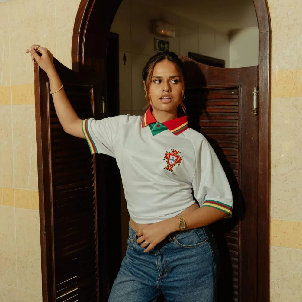 Copa - Portugal 1995 - Camiseta de Fútbol Retro Visitante - Hombre - Blanca