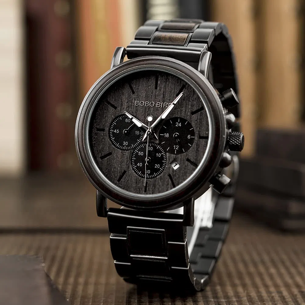 2win Reloj de Madera Grabado para Novio, mi Hombre, prometido, Marido, Relojes de Madera Personalizados para Hombres, cumpleaños, Aniversario, Reloj Personalizado, D-to My Husband, Pulsera
