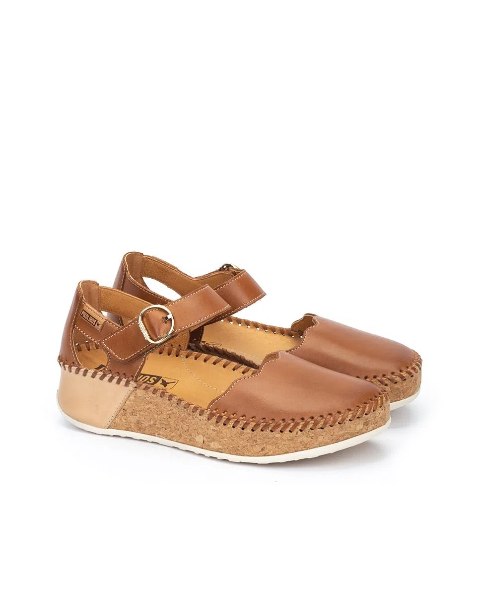 Pikolinos Zapatos semiabiertos en Cuero Marina para Señora