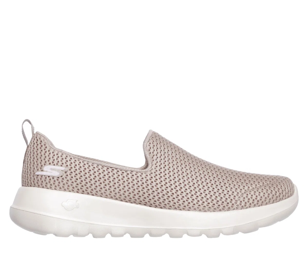 Skechers Mujer Go Walk Joy Trainers, Taupe Textile/Trim, 37 EU