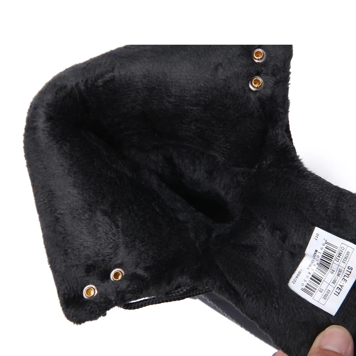 Botas de nieve para hombre con forro de piel, cálidas e impermeables