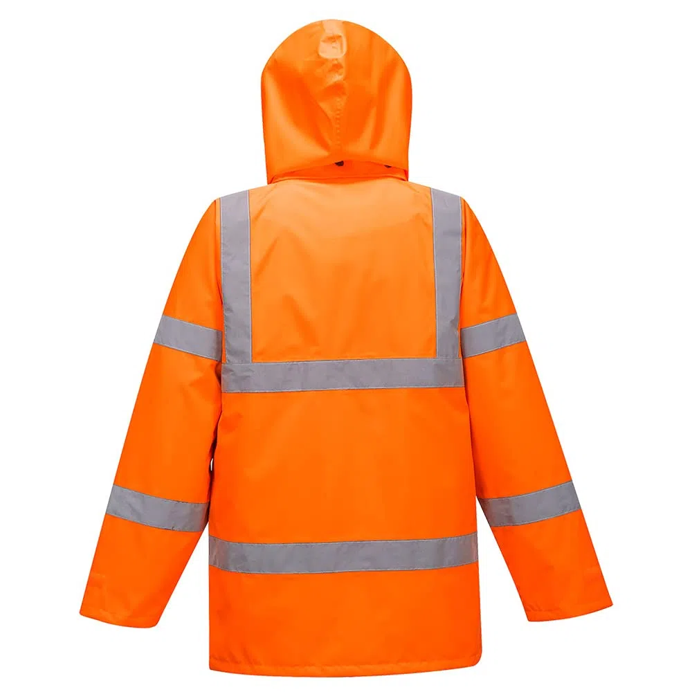 Portwest Chaqueta Transpirable De Alta Visibilidad Traffic (Interactiva), Tamaño: L, Color: Naranja, RT63ORRL