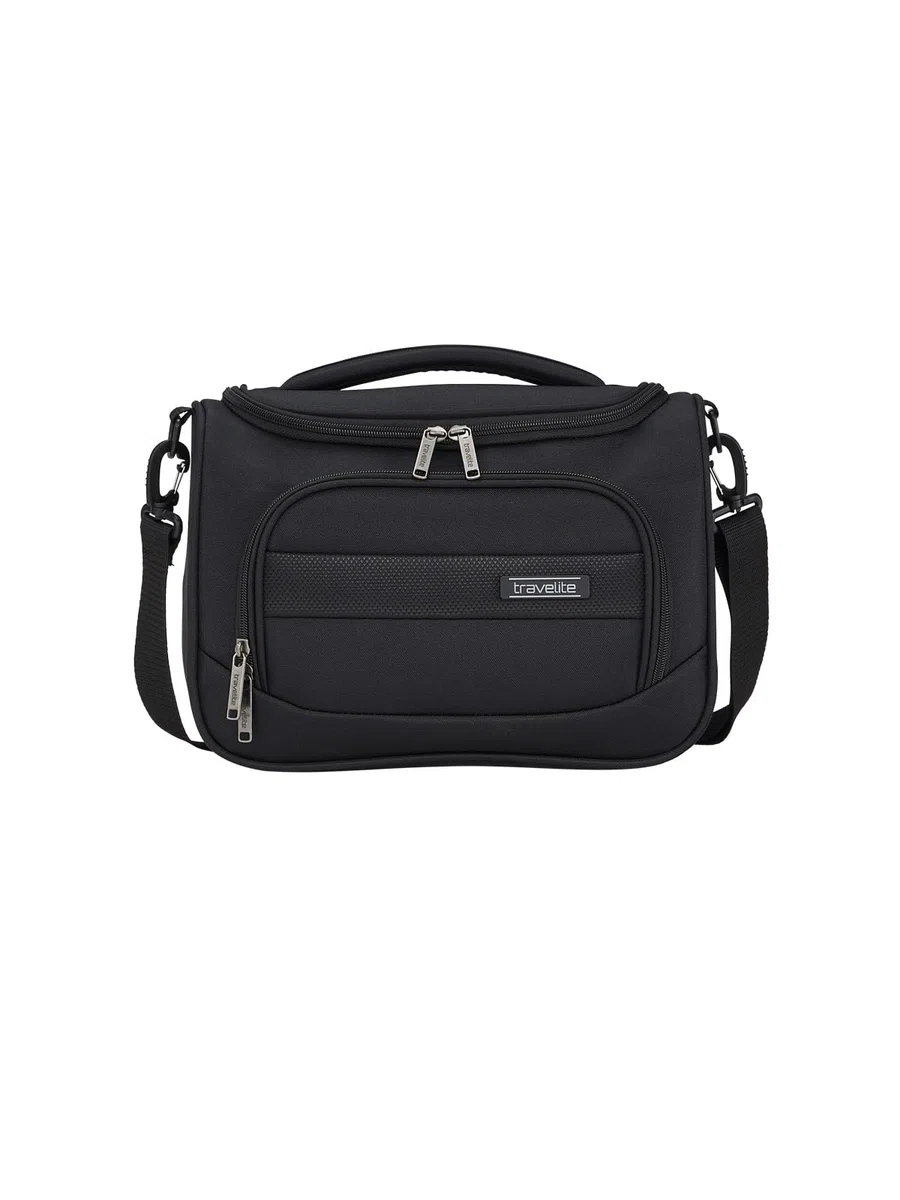 travelite Neceser para equipaje de mano, cuenco blando, serie CHIOS, estuche de belleza con organizador y función de enganche, 33 cm, 12 litros