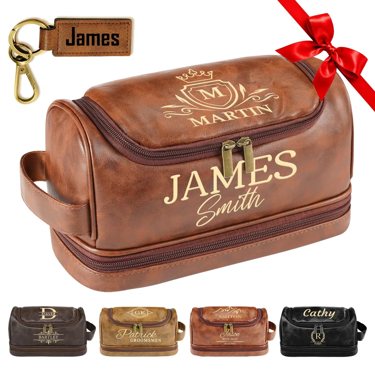 PUREFLY Neceser para hombre, Style01, L, Personalizado