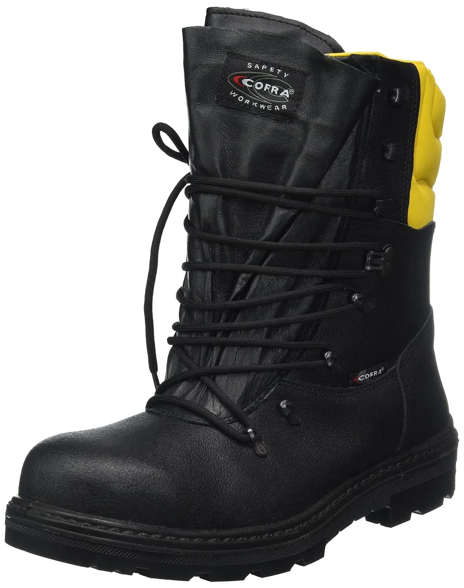 Cofra, Woodsman BIS Botas resistentes a cortes resistentes para trabajadores forestales, 45, Negro