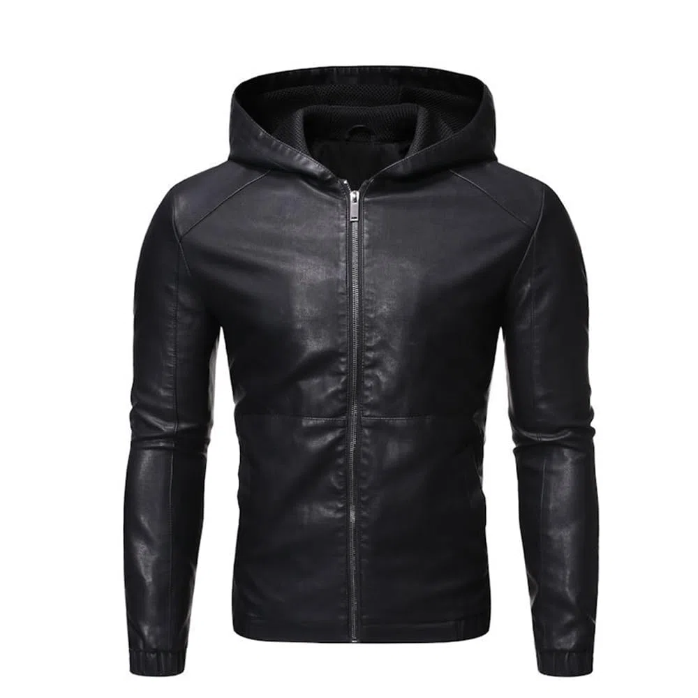 Men Long Sleeve Jacket Men Casual Fashion Handsome Transition Jacket Men Youth Personality Trend Synthetic Leather Jacket Men Regular Fit Comfortable Warm Cold Jacket