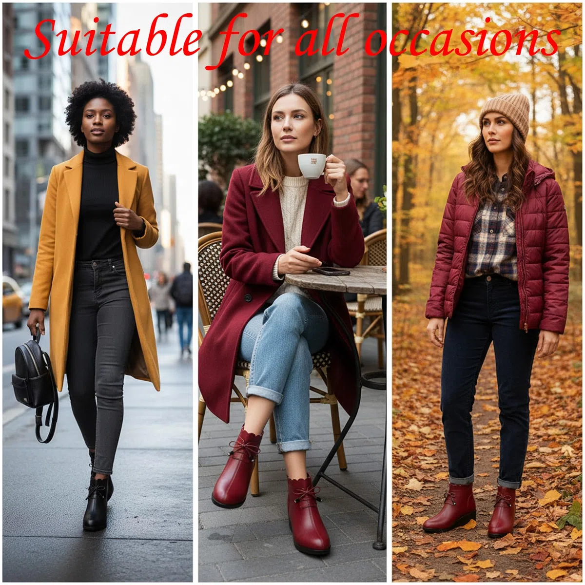 Botines ortopédicos de piel auténtica con cordones para mujer, con plataforma de cuña, botas de invierno cálidas con cremallera lateral y forro de piel