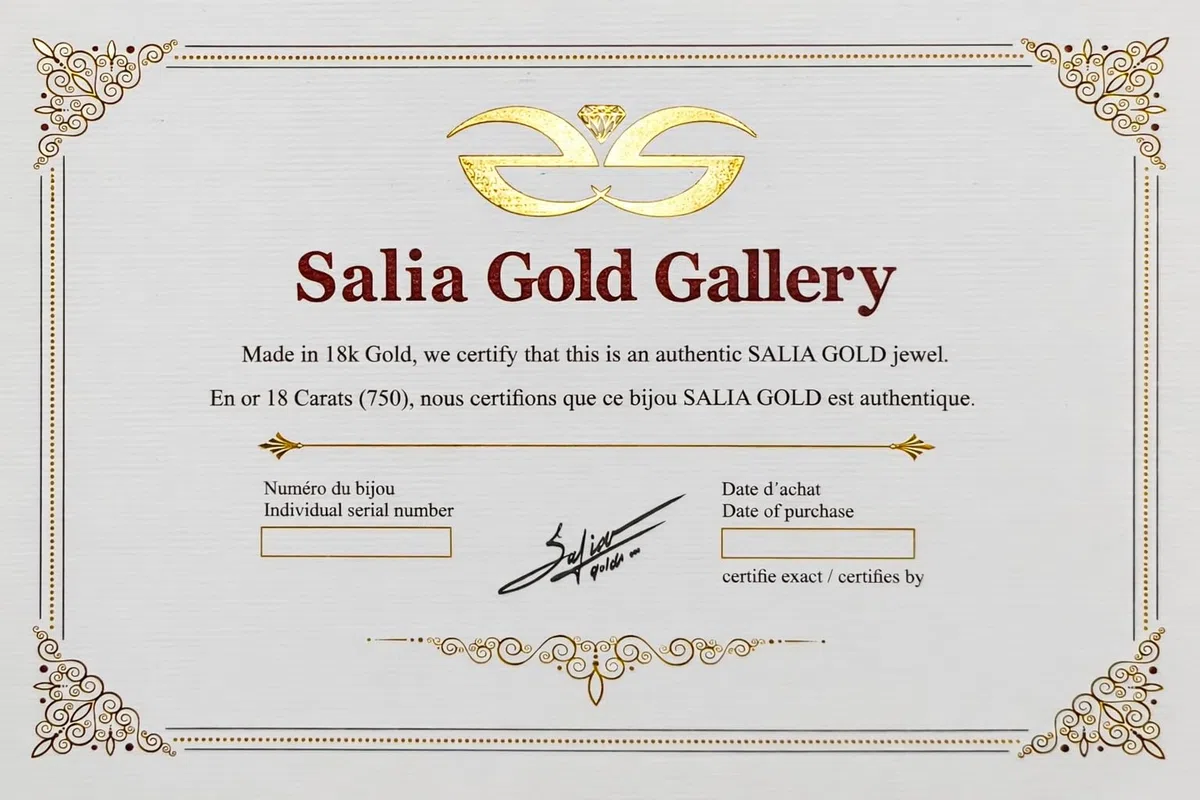 Collar con círculo para mujer de oro amarillo de 18 quilates – Anillo minimalista de 13 mm en cadena fina 1,48 gr – Joya moderna y luminosa para cualquier ocasión – Salia Gold Paris