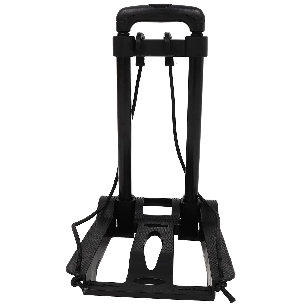 BESPORTBLE Carrito Plegable Portátil de 2 Ruedas Base de Plástico Reforzado y Cordón Elástico Ajustable Mini Trolley para Compras y Equipaje Compacto y Ligero para Viajes y Transporte