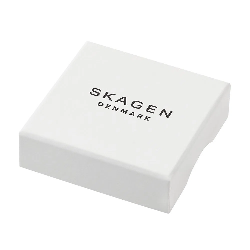 Skagen Pulsera brazalete de acero inoxidable y semipreciosas con puño para mujer