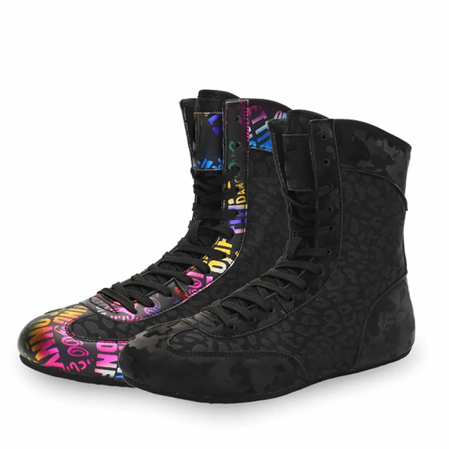 Zapatos de Lucha y Boxeo para niños - Zapatillas de Fitness para jóvenes, Zapatillas Altas Antideslizantes Culturismo, Kickboxing para Exteriores para Mujeres y Hombres
