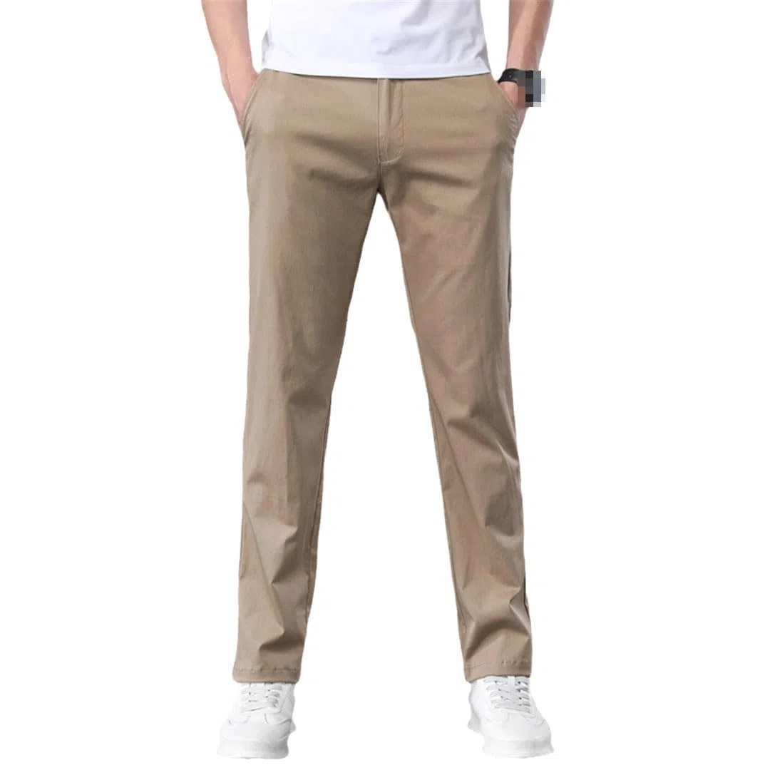 Vogrtcc Pantalones Casuales Delgados De Ajuste Regular para Hombres Pantalones Rectos Pequeños De Negocios