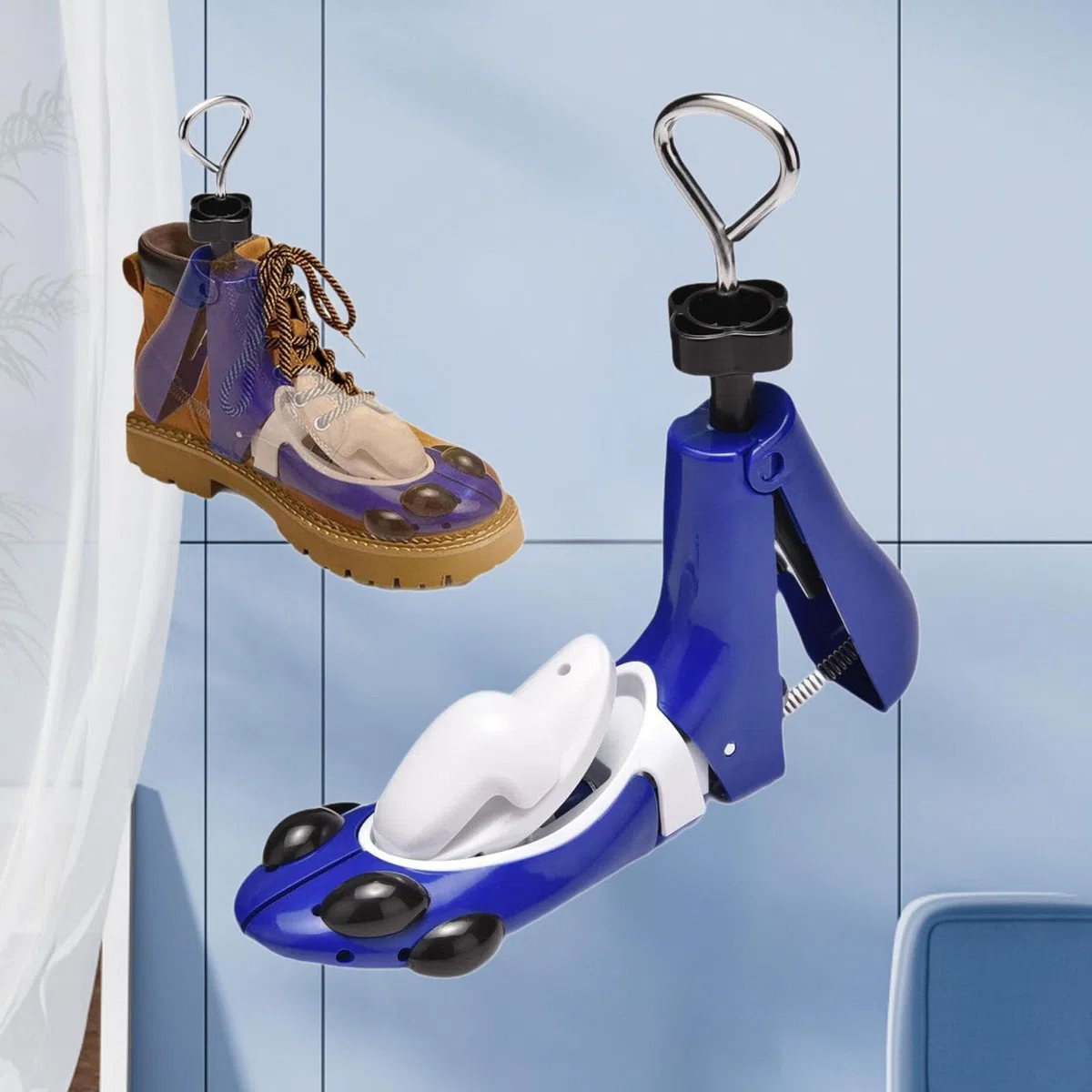 Shoes Stretcher Ajustable con Mango Giratorio para Calzado Expansor de Botas Extensor de Ancho y Altura para Comodidad y Cuidado de Calzado