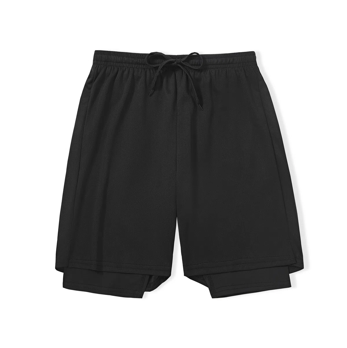 Dani Chins Pantalones Cortos Deportivos Deportivos 2 en 1 para niños, para Correr, de Secado rápido, Transpirables, de compresión