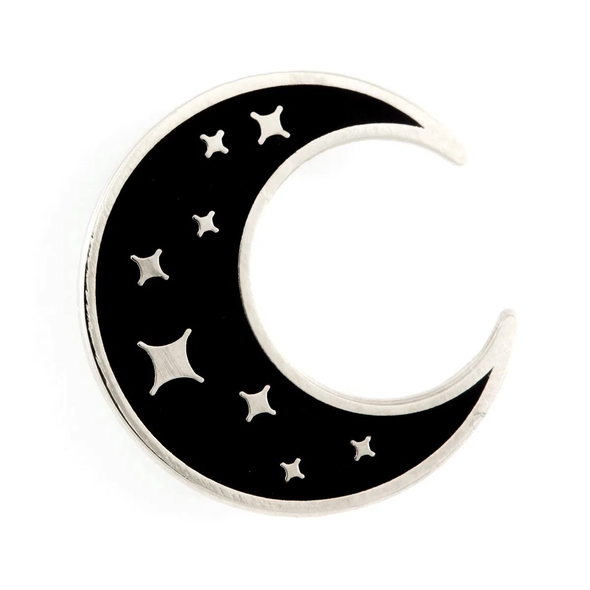 Estas son cosas media luna luna esmalte Pin