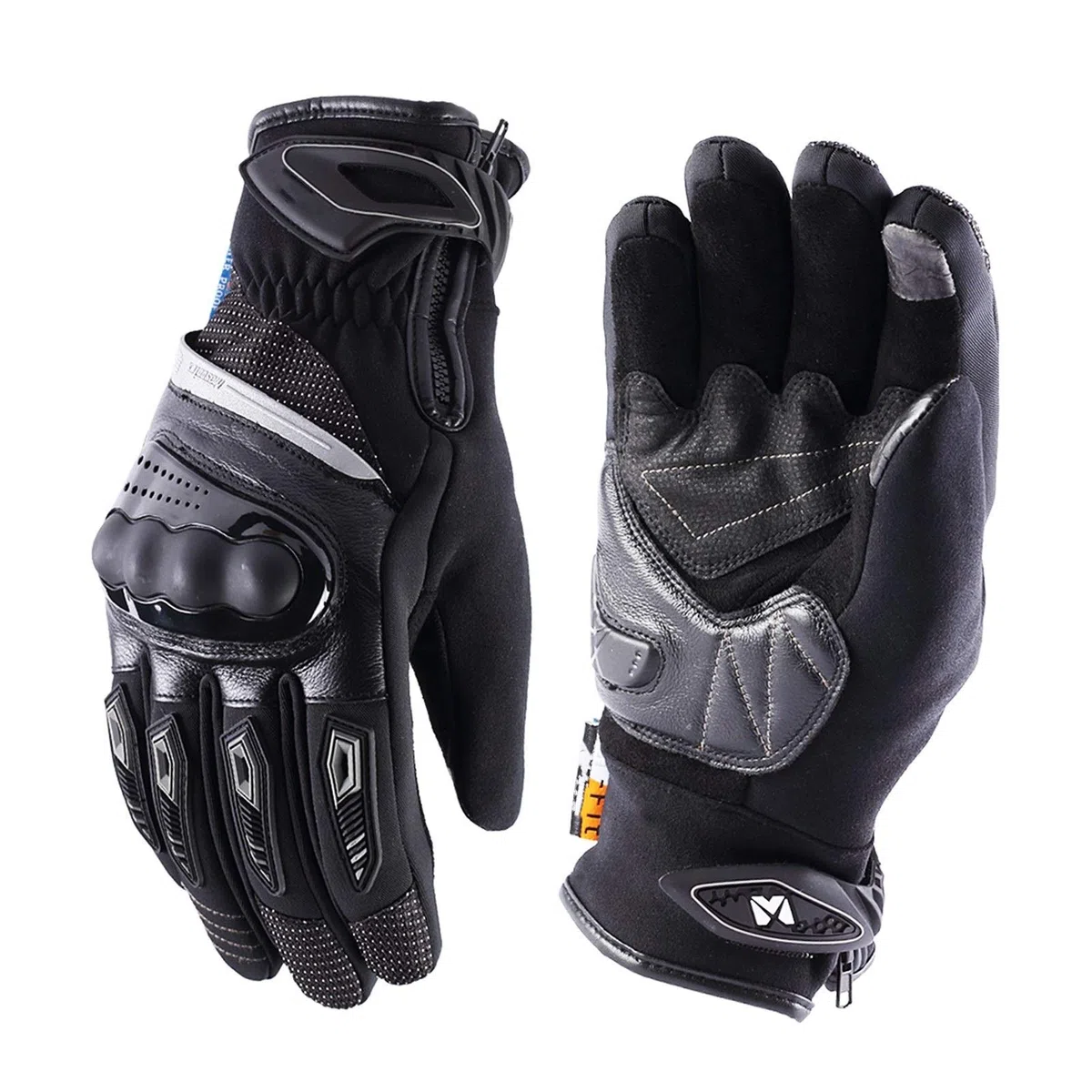 Guantes de ciclismo de invierno, guantes térmicos impermeables para hombres y mujeres, al aire libre, resistentes al viento, cálidos, para motocicleta, pantalla táctil, guantes de bicicleta