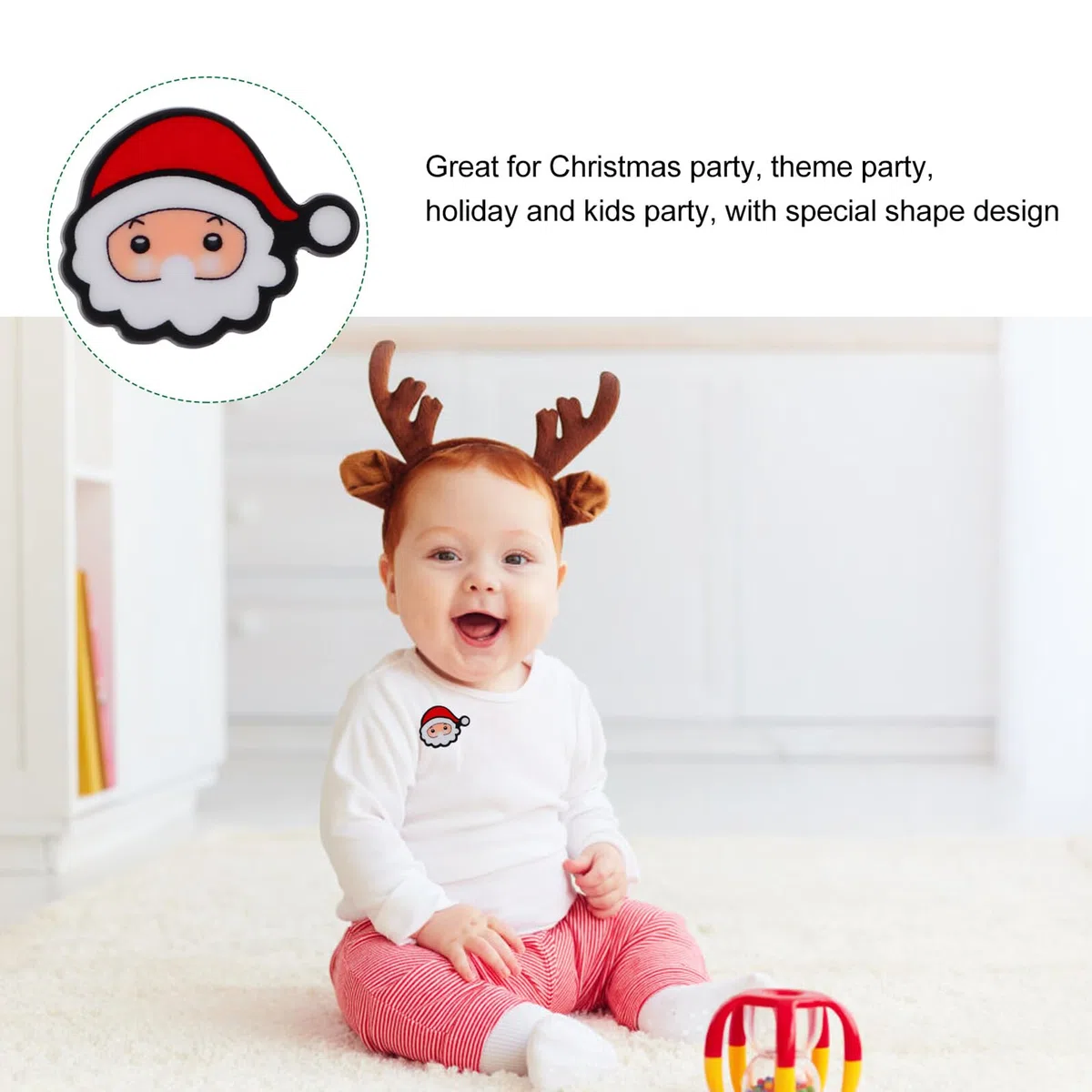 BESPORTBLE 8 Broches Navideños Decorativos Diseño Especial para Fiestas de Navidad Varios estilos