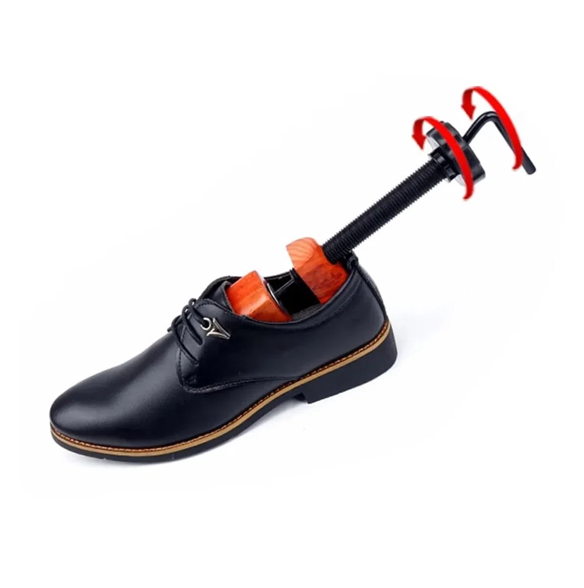 Hormas Expansor de zapatos Zapatos elásticos madera maciza marrón Ampliar zapato Último ensanchador