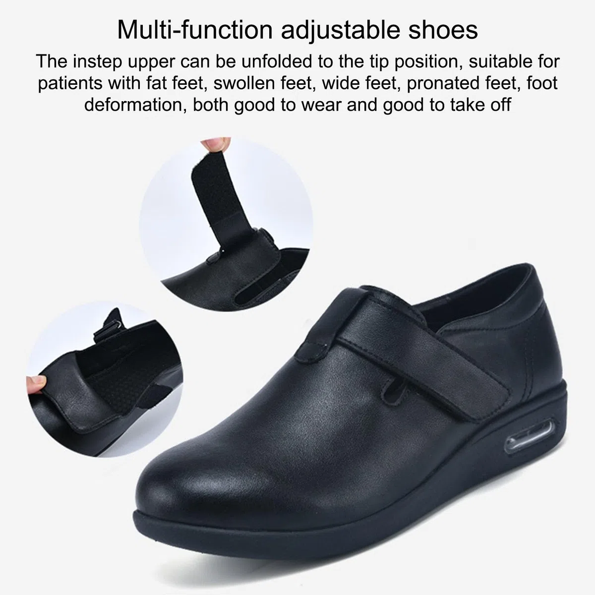 Zapatos Ortopédicos para, Ancho Pies Hinchados Fondo Engordar Y Ensanchar Ancianos Zapatos De Mamá Y Papá Zapatos Casuales
