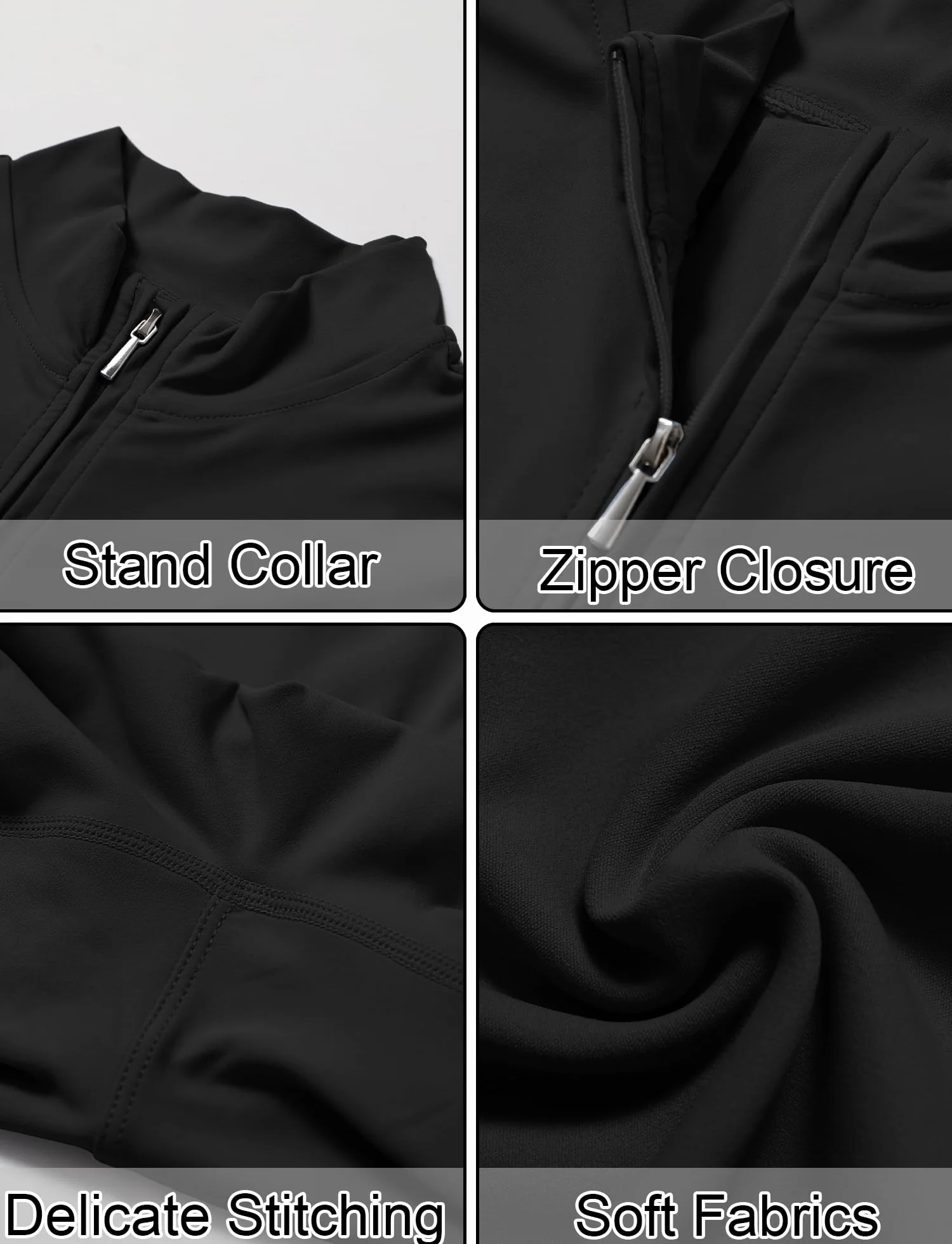 SEAUR Enterizo de yoga para mujer, largo y deportivo, body ajustado con cremallera de 1/2, mameluco de una pieza para gimnasio, fitness, correr, S-XL