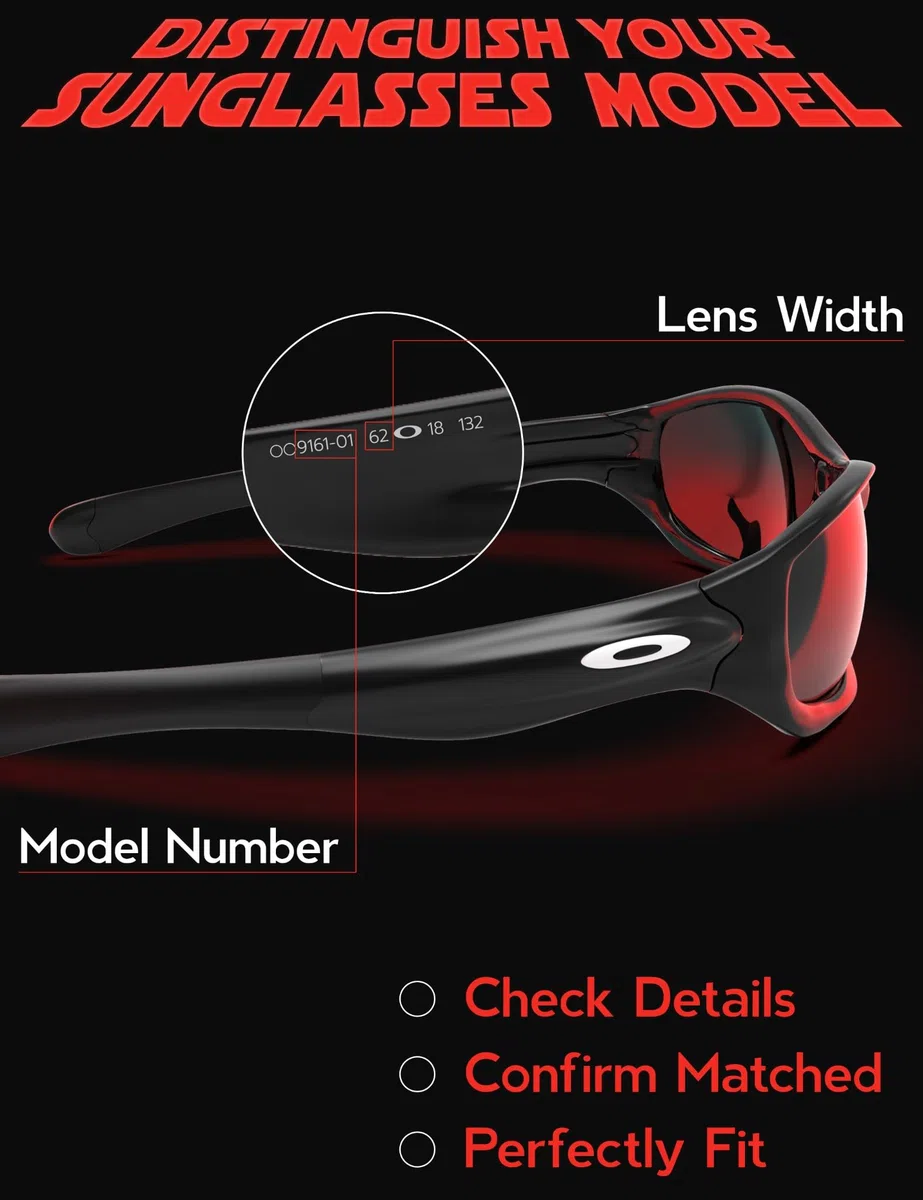 Fiskr Lentes polarizadas de repuesto compatibles con gafas de sol Oakley Gibston OO9449, resistentes a los impactos y ajuste perfecto
