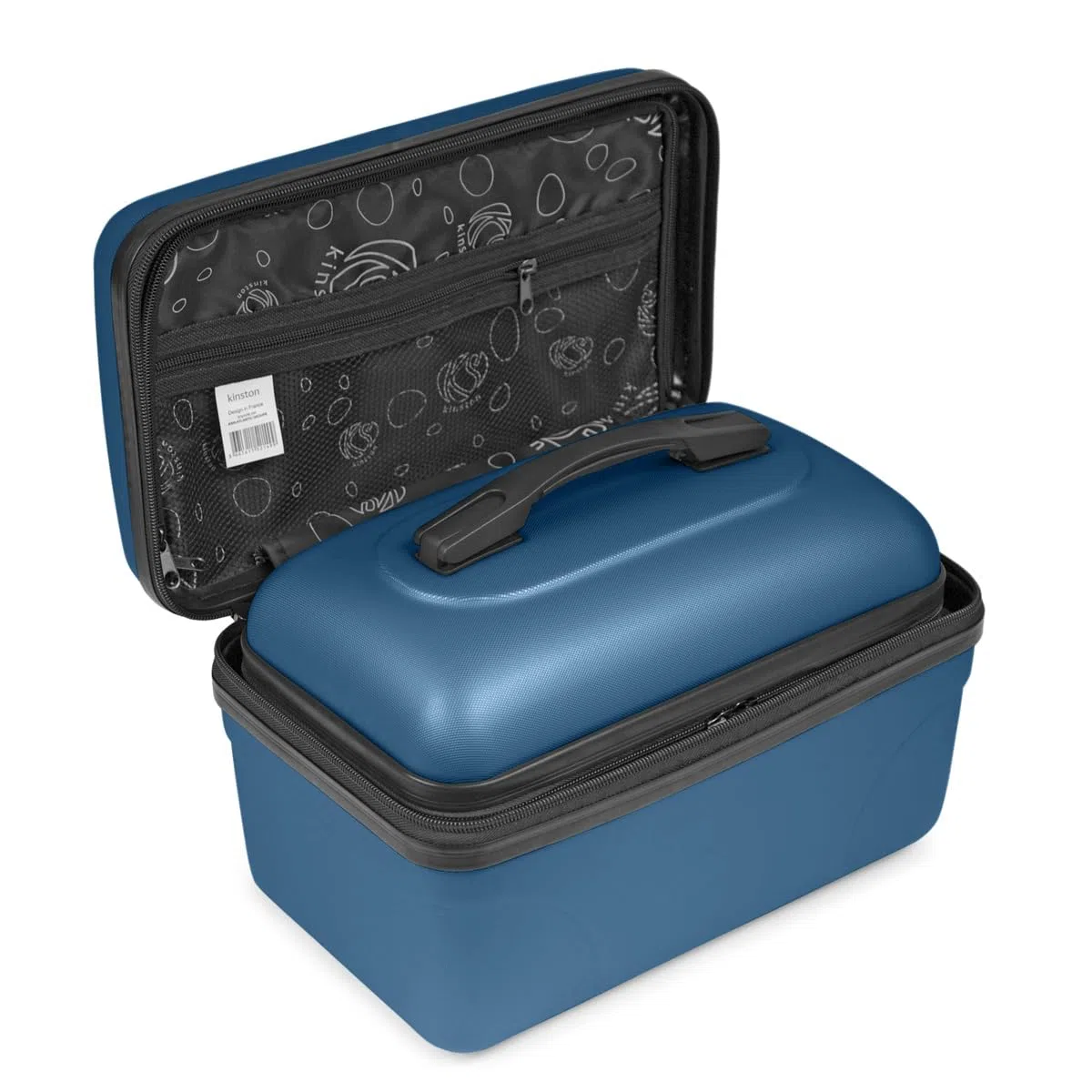 KINSTON Set di 2 Vanity Beauty Case da Viaggio per Cosmetici, Rigidi con Manico, Organizer da Viaggio, Scatola Portaoggetti – Grande Capacità