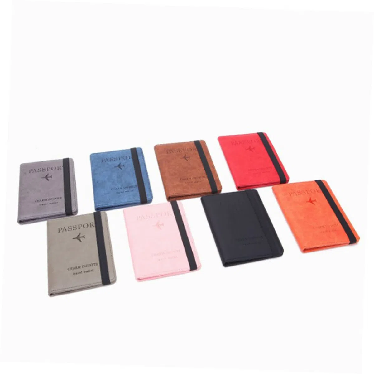 3piezas Cartera RFID para Pasaporte Rosa Funda Multifuncional De PU Organizador De Documentos para Mujeres Diseño Compacto y Ligero para Viajes y Uso Diario
