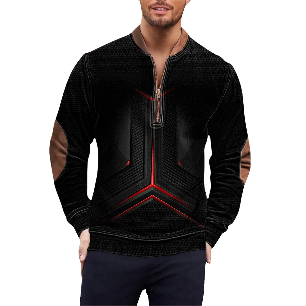 Chaquetones Hombre Invierno Sudadera con Cremallera De Un para Hombre, Informal, Manga Larga, Cuello Alto, Poliéster, Tallas S-5Xl Traje Azul Chaqueta Cortavientos Camisa Sin Mangas Ropa