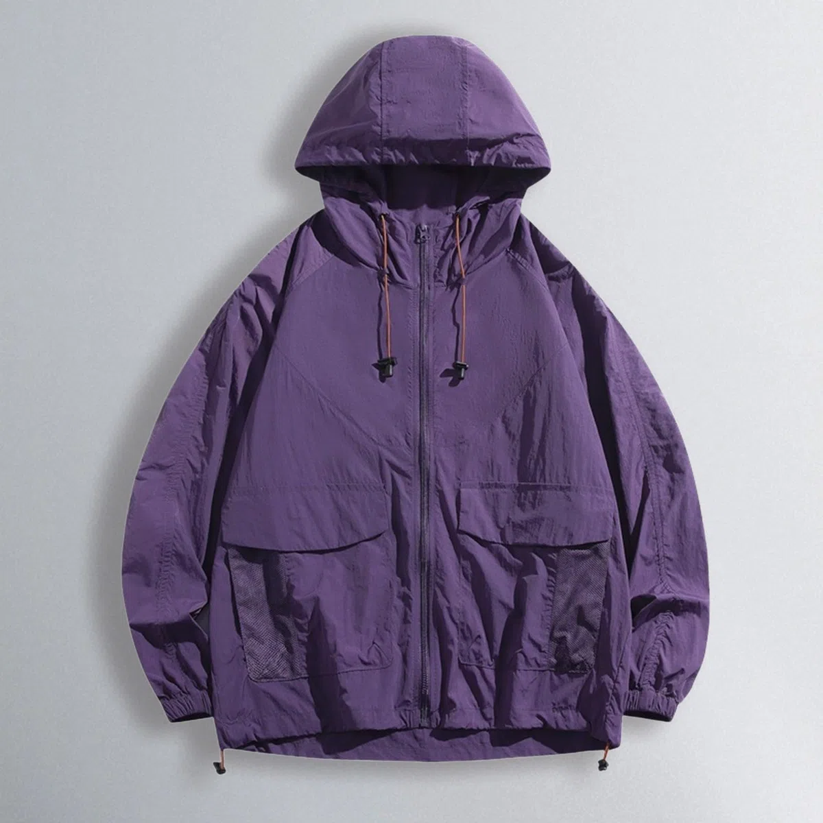 Chubasquero ligero para mujer, resistente al agua, transpirable, chaqueta de entretiempo con capucha, chubasquero plegable, chaqueta deportiva con capucha, chaqueta de trekking, chaqueta de senderismo