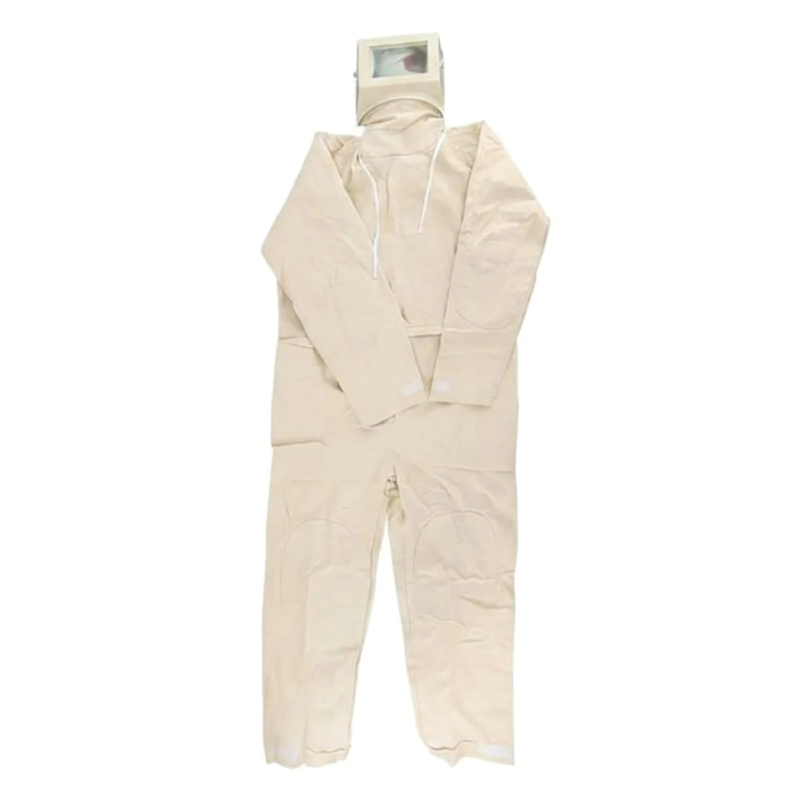 Gralara Mono de Chorreado Lona Gruesa Traje Antipolvo con Capucha Cobertura Completa para Taller, Fábrica, Traje De Chorro De Arena De Lona De Una Pieza Con Capucha