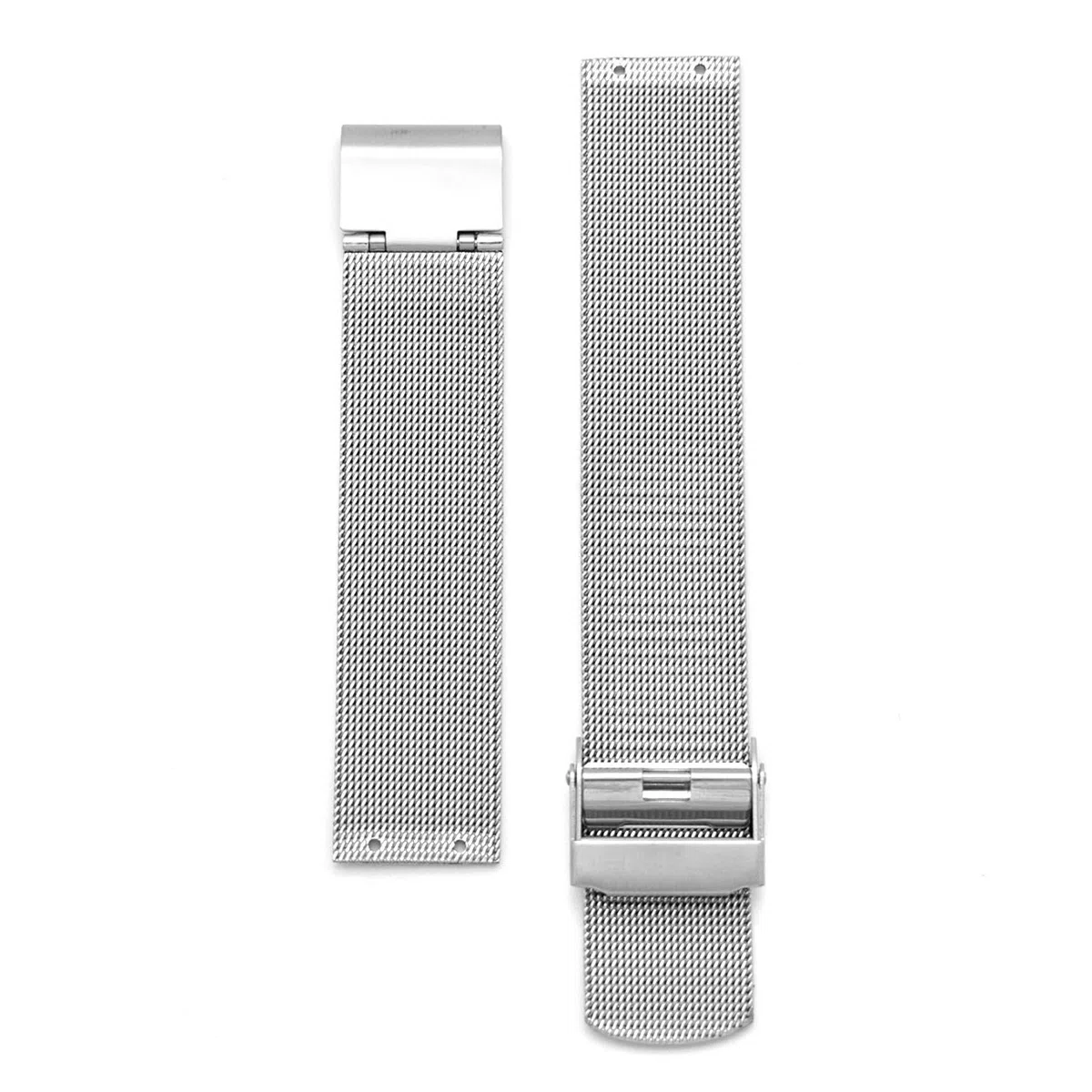 Correa de reloj de acero inoxidable de 18 mm de repuesto para Skagen (plata)