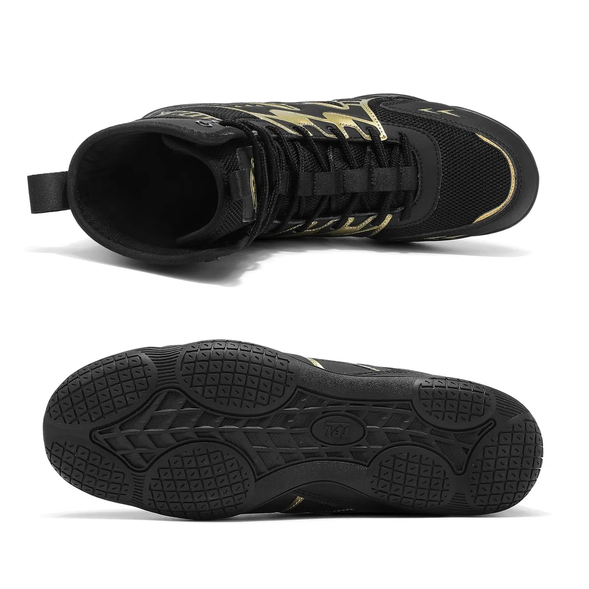 Zapatillas Boxeo Hombre Antideslizantes Zapatillas Lucha Libre Entrenamiento Cruzado Transpirables para Gimnasio Levantamiento Pesas Combate