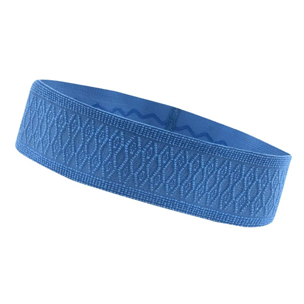 BaronHong Mujeres Diadema Banda para el deporte Deportes Cinta elástica Estiramiento y humedad (azul, M)