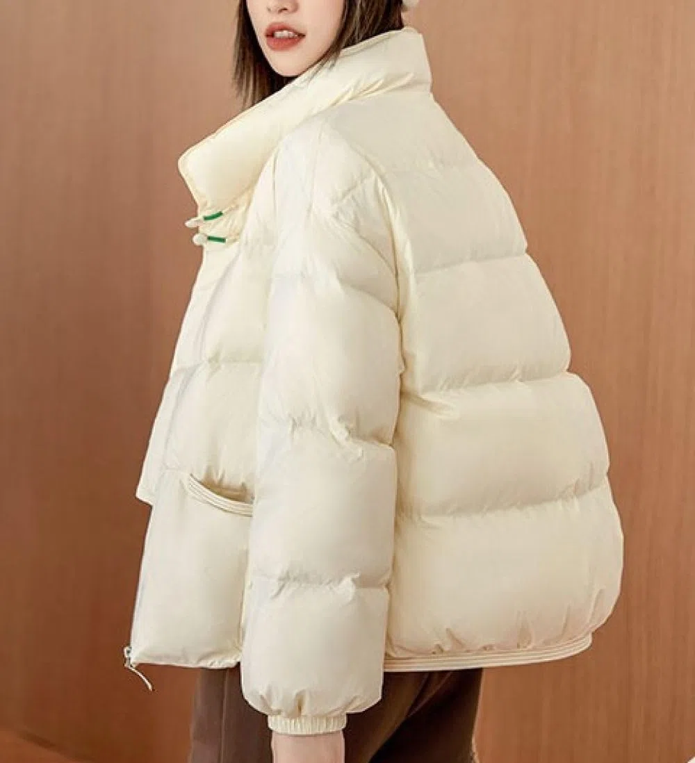 BrOleo Chaqueta Acolchada Mujer,Chaqueta Acolchada Ligera Y Cálida con Cuello Alto,Abrigo A Prueba De Viento con Bolsillo,Chaqueta Aislante,Trabajo Al Aire Libre,Regalos para Damas Otoño Invierno